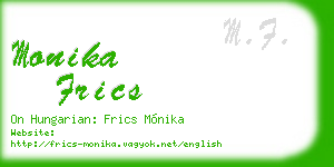 monika frics business card